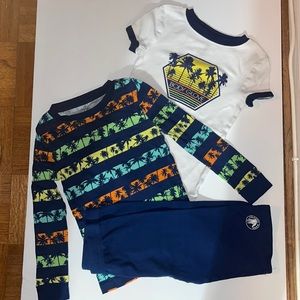 Body Glove three piece pajama set size 7 surfer vibes